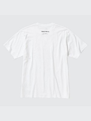 UNIQLO - хлопковая футболка PEACE FOR ALL J.W. Anderson - 00 WHITE