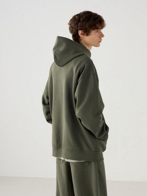 UNIQLO: C - однотонная оверсайз толстовка с капюшоном - 69 NAVY