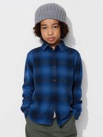 UNIQLO - клетчатая фланелевая рубашка для детей