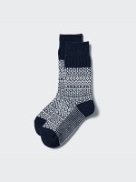 UNIQLO - женские шерстяные носки Heattech с вязаным рисунком