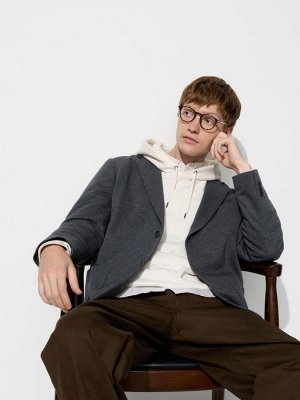 UNIQLO - трикотажный пиджак-куртка - 08 DARK GRAY