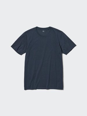 UNIQLO - мужская футболка из хлопка SUPIMA с круглым вырезом - 69 NAVY