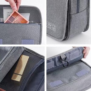 Kristaller Косметичка дорожная Travel hook classic, серый