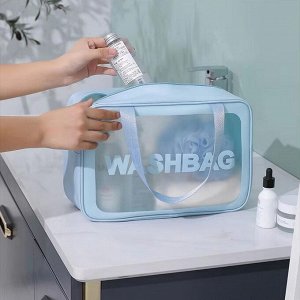 Kristaller Косметичка Washbag rectangular big, голубой
