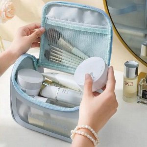 Kristaller Косметичка женская Washbag zippered envelope, голубой
