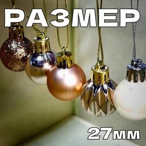 Набор ёлочных игрушек 24 шт А28