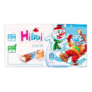 шоколад HIBBI с молочной начинкой 100 г 1/16
