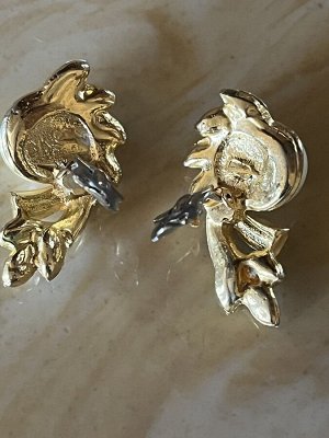 Шикарные жемчужные клипсы Американский винтаж