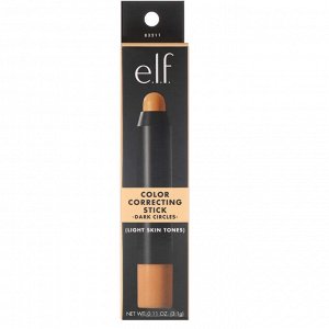 E.L.F. Cosmetics, Консилер для коррекции цвета, скрывает темные круги, 0,11 унций (3,1 г)