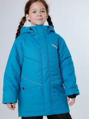 Куртка детская зимняя Асимметрия лазурь