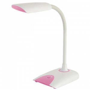 Светильник настольный светодиодный 15-0011/B белый с розовым