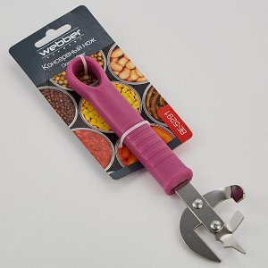 Консервный нож BE-5291 темно-розовый