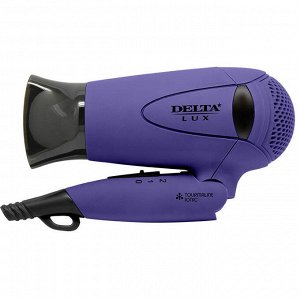 Фен 1600 Вт DELTA LUX DL-0936 фиолетовый с черным