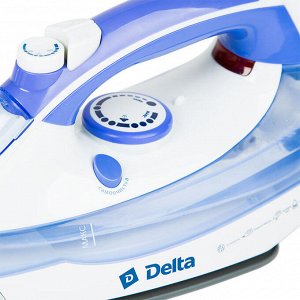 Утюг электрический 2400 Вт DELTA DL-711 белый с фиолетовым