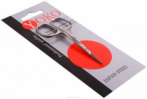 YOKO Ножницы маникюрные для кутикулы / SN-020, изогнутые, 95 мм