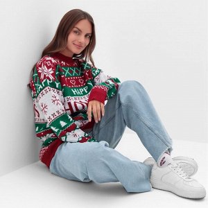 Джемпер вязаный новогодний KAFTAN Holidays размер