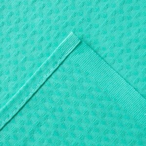 Полотенце вафельное банное Экономь и Я 80x150 см, цвет бирюзовый 100%хл, 200 г/м²