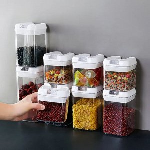Банка для сыпучих пластиковая TANK 0.5л вакуумная крышка