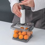 Контейнер пластиковый с герметичной крышкой и вакууматором Средний