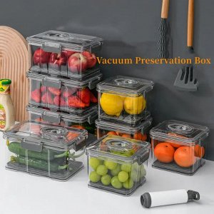 Контейнер пластиковый с герметичной крышкой и вакууматором Большой