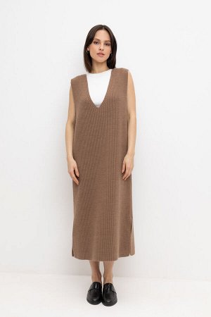 Платье(Осень-Зима)+mom (какао)