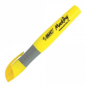 Текстовыделитель BIC "Highlighter XL", ЖЕЛТЫЙ, линия 1,7-5,1