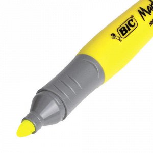 Текстовыделитель BIC "Highlighter XL", ЖЕЛТЫЙ, линия 1,7-5,1