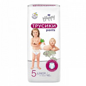Bella Подгузники-трусики детские Baby Happy Junior 11-18 кг 40 шт