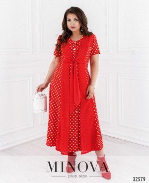 Платье №367-красный