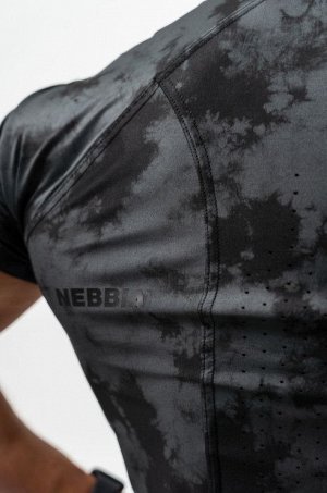 Мужская футболка NEBBIA Camouflage Kompression T-Shirt FUNCTION (чёрный)(340)