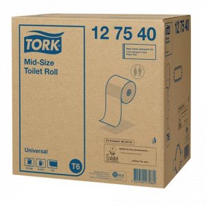 Бумага туалетная 135м, TORK (Система Т6) КОМПЛЕКТ 27шт, Univ