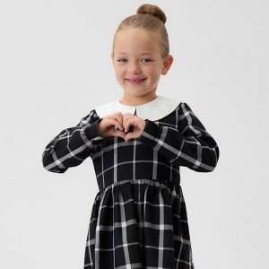 Платье детское KAFTAN "Клетка", черный