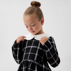 Платье детское KAFTAN "Клетка", черный