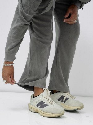 Спортивный костюм мужской демисезонный на флисе серого цвета 328Sr