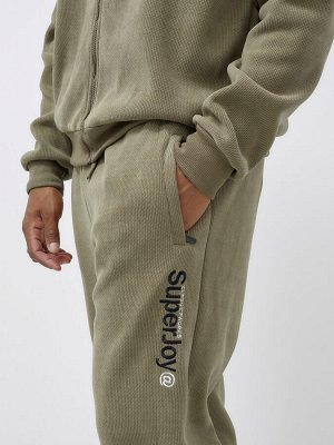 Спортивный костюм мужской демисезонный на флисе цвета хаки 329Kh