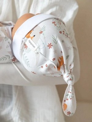 Пеленка (кокон на молнии) с шапочкой Amarobaby (Soft Hugs) Лиса