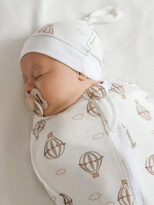 Пеленка (кокон на молнии) с шапочкой Amarobaby (Soft Hugs)  Воздушные шары