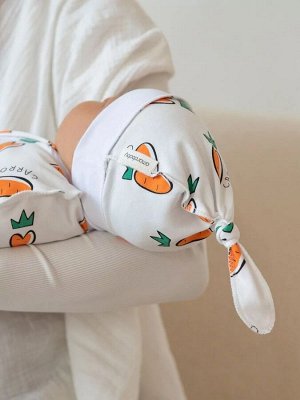 Пеленка (кокон на молнии) с шапочкой Amarobaby (Soft Hugs)  Морковь