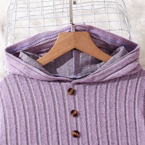 Детский костюм: кофта с капюшоном + брюки, цвет фиолетовый
