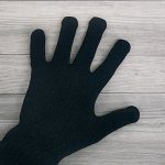 Перчатки одинарные цвет черный