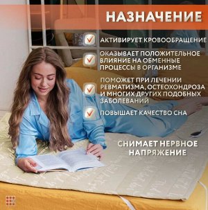 Альфа812 Электропростынь 150х90 ПРЕМИУМ Простыня с подогревом, Съемный пульт
