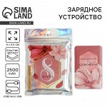 Зарядное устройство «Расцветай от счастья. 8 марта», 2500 mAh, 6 х 9,5 см