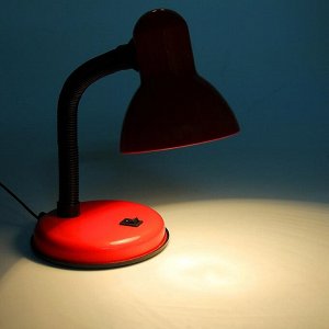 Лампа настольная Е27, с выкл. (220В) красная (203В)