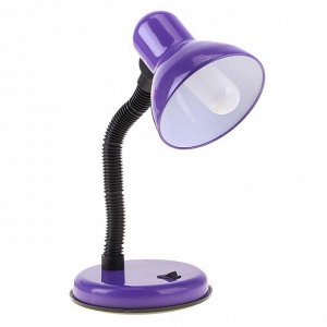 Лампа настольная Е27. с выкл. (220В) фиолетовая (203В)