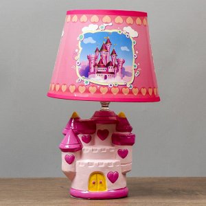 Лампа настольная "Королевство" розовый E14 40Вт 220В 32х20х20 см
