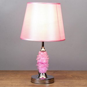 Лампа настольная металл "Розовый зефир" Е27 46х25х25 см