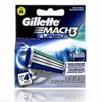 Gillette Mach3 Turbo (4шт) EvroPack orig