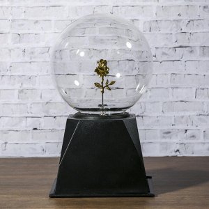Плазменный шар "Роза золотая" 21х14х10 см