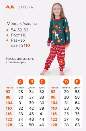 Детская новогодняя пижама Happyfox