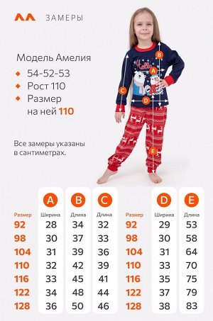 Детская новогодняя пижама Happyfox